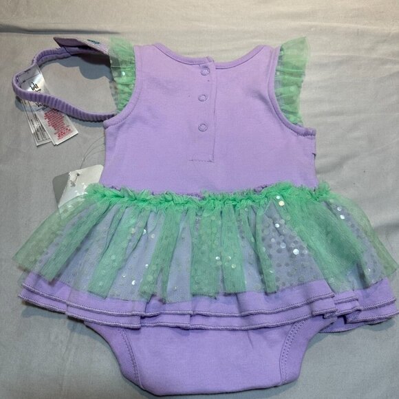Disney - NWT - Princess sleeveless one piece dress with tiara. 3-6 months - Picture 4 of 4